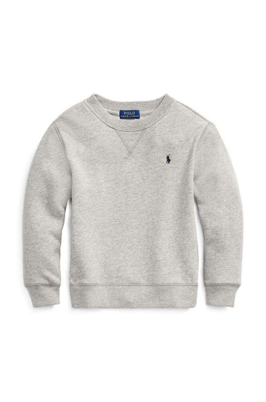 Дитяча кофта Polo Ralph Lauren колір сірий гладка (1470203)