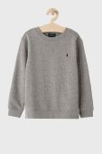 Дитяча кофта Polo Ralph Lauren колір сірий гладка (1470203)