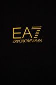 Дитяча бавовняна кофта EA7 Emporio Armani колір чорний з принтом