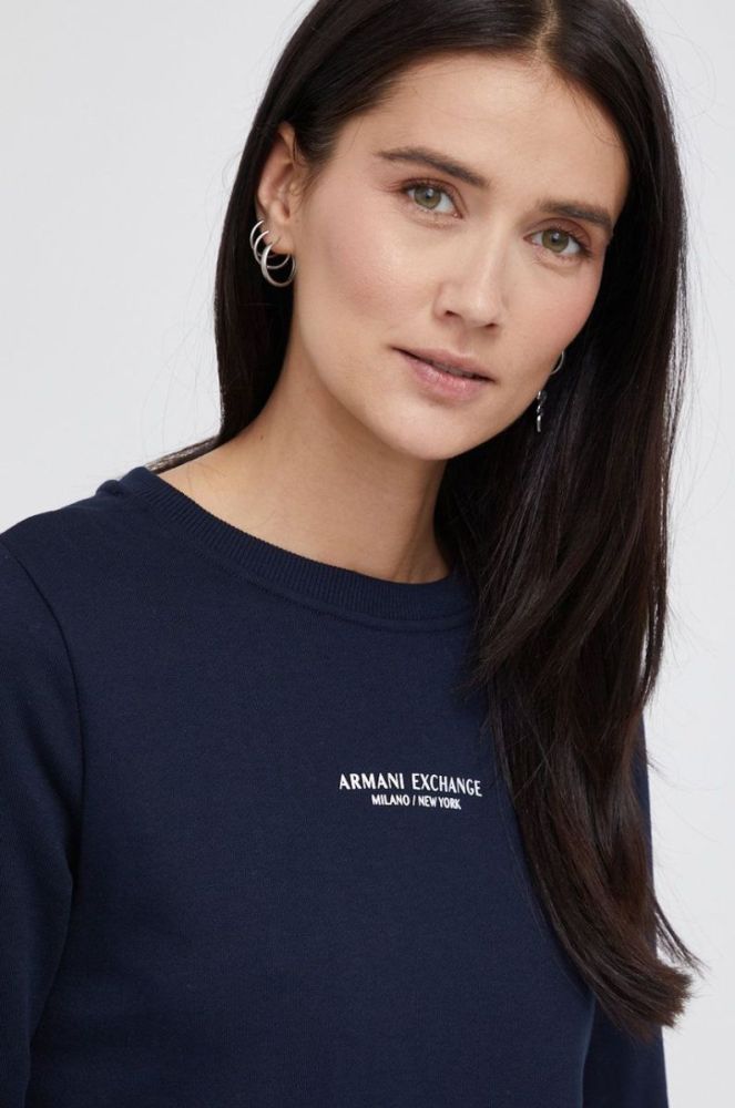Armani Exchange - Кофта колір темно-синій (1815984) фото 4