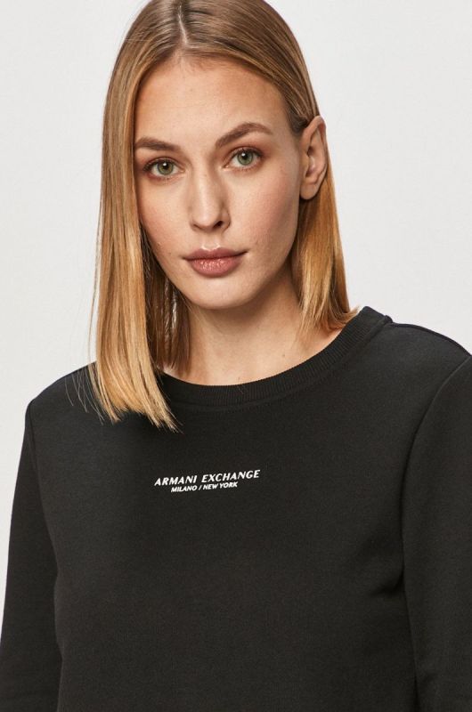 Armani Exchange - Кофта колір чорний (713375) фото 2