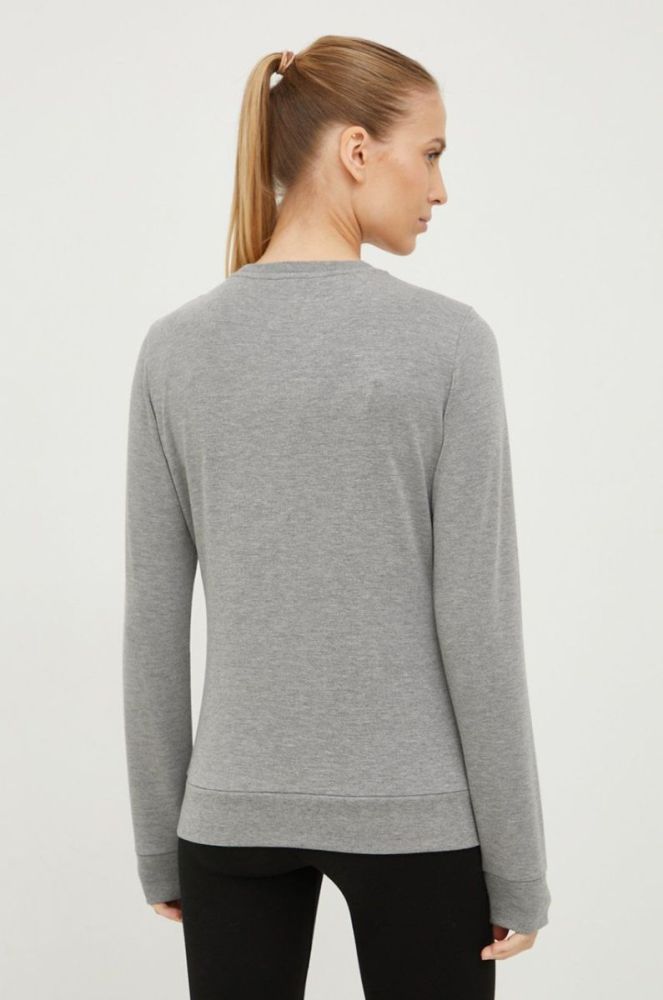 Кофта EA7 Emporio Armani жіноча колір сірий з аплікацією фото 3