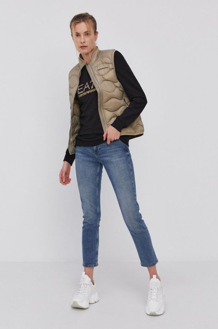Кофта EA7 Emporio Armani жіноча колір чорний з аплікацією (1456828)