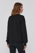Бавовняна кофта Armani Exchange жіноча колір чорний з аплікацією (1564139)