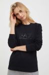 Кофта EA7 Emporio Armani жіноча колір чорний з принтом (3315795)