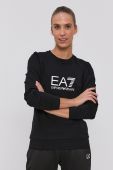 Кофта EA7 Emporio Armani жіноча колір чорний з принтом (1583736)