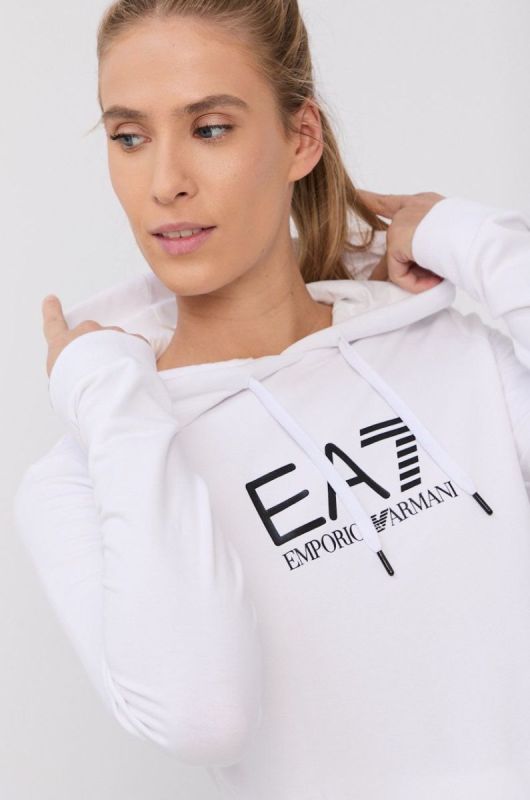 Кофта EA7 Emporio Armani жіноча колір білий гладка (1589661)