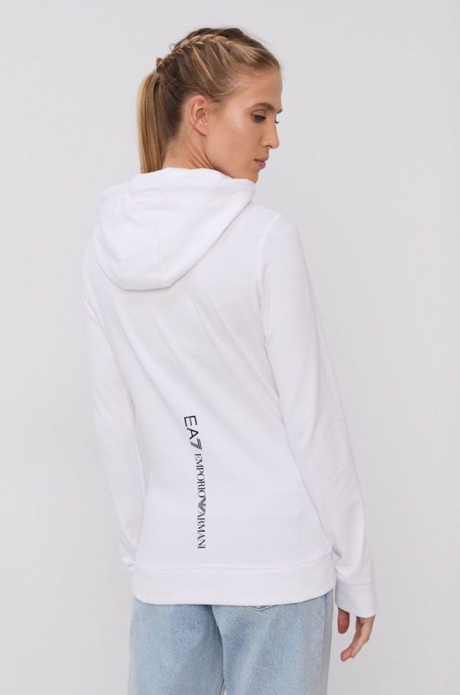 Кофта EA7 Emporio Armani жіноча колір білий гладка (1589661) фото 3