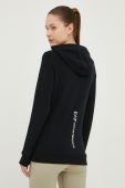 Кофта EA7 Emporio Armani жіноча колір чорний однотонна (2546418)