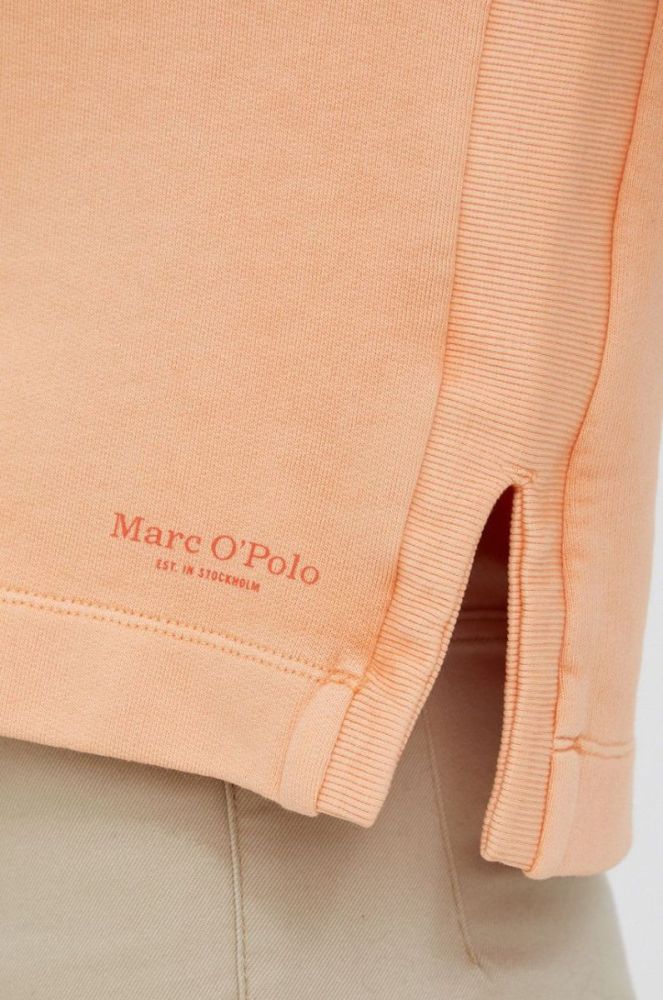 Бавовняна кофта Marc O'Polo жіноча колір помаранчевий гладка фото 5