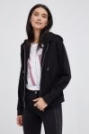 Кофта Armani Exchange жіноча колір чорний гладка