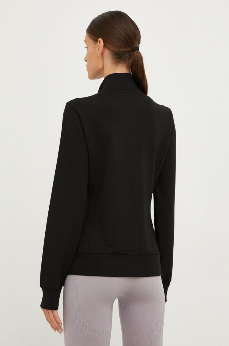 Кофта EA7 Emporio Armani жіноча колір чорний з аплікацією (2596229)