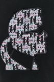 Кофта Karl Lagerfeld жіноча колір чорний з аплікацією (2503191)