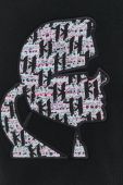 Кофта Karl Lagerfeld жіноча колір чорний з аплікацією (2503191)