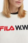 Кофта Wood Wood Elena x FIla жіноча колір білий з принтом 688375.N15-WHITE