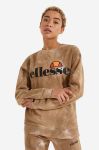Кофта Ellesse Agata Tie Dye жіноча колір коричневий візерунок SGK11290-BROWN