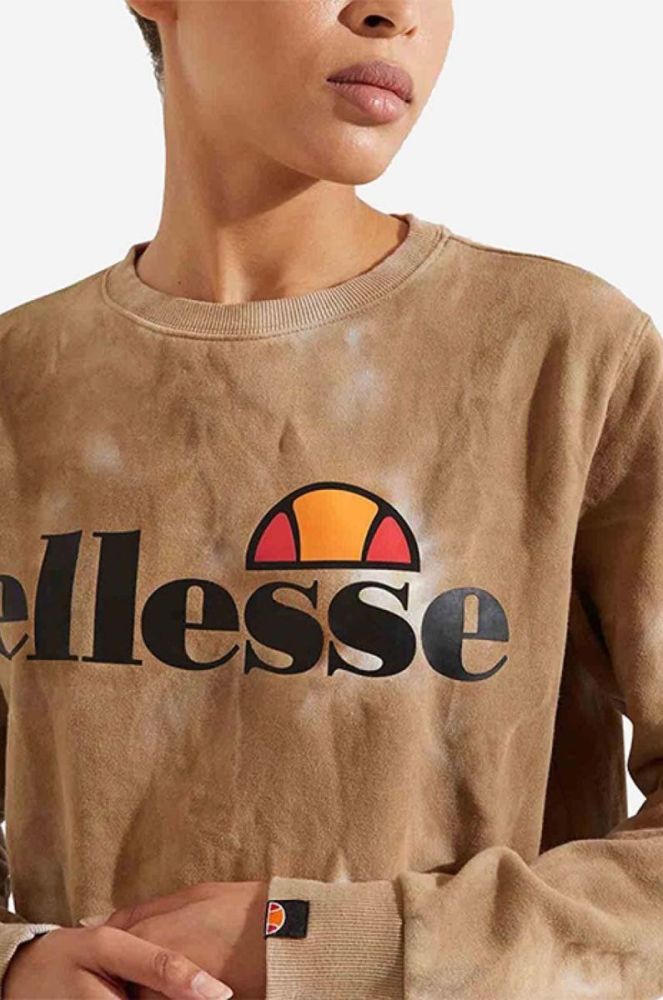 Кофта Ellesse Agata Tie Dye жіноча колір коричневий візерунок SGK11290-BROWN фото 3