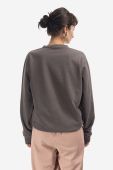 Бавовняна кофта Ellesse Sappan Sweatshirt жіноча колір сірий з принтом SGM13149-BROWN
