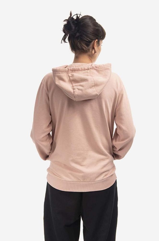 Бавовняна кофта Ellesse Daphni Oh Hoody жіноча колір рожевий з капюшоном з аплікацією SGM14014-PINK фото 3