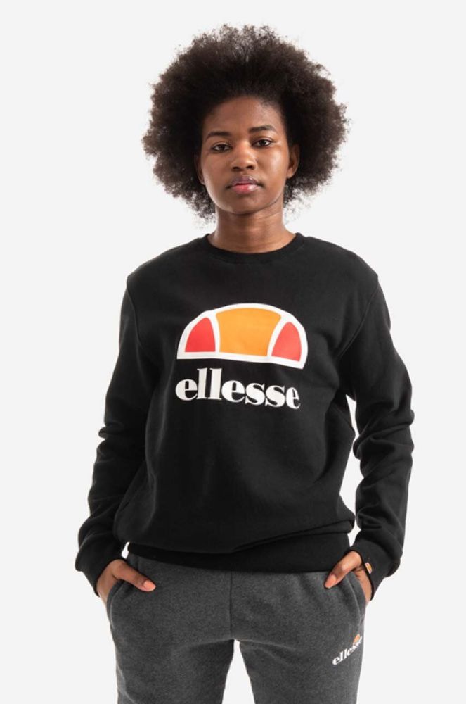 Кофта Ellesse жіноча колір чорний з принтом SRK12902-BLACK