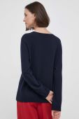 Светр з домішкою вовни United Colors of Benetton жіночий колір синій легкий