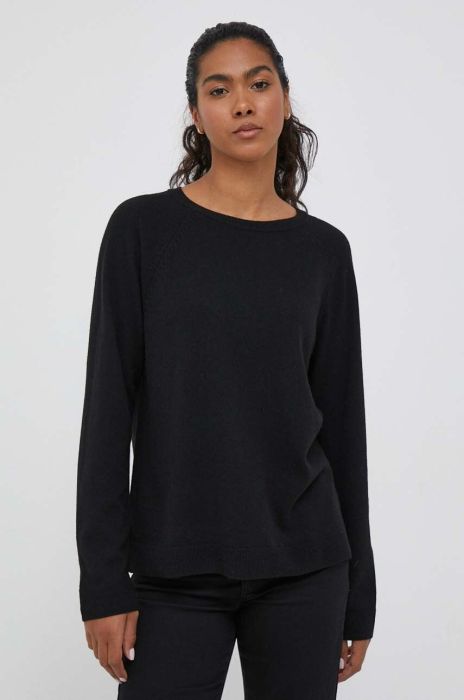 Светр з домішкою кашеміру United Colors of Benetton колір чорний легкий (3403088)