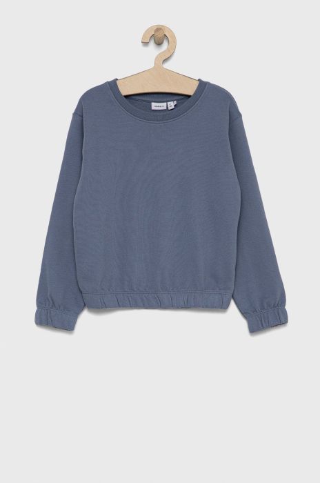 Дитяча кофта Name it гладка колір фіолетовий