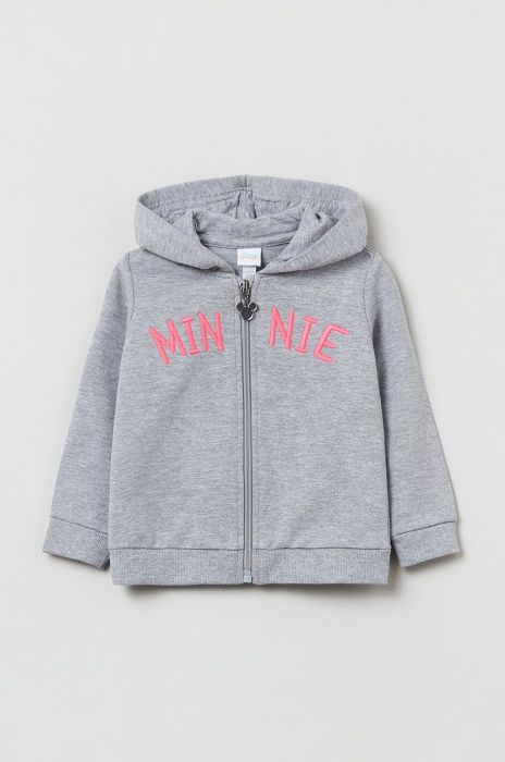 Дитяча кофта OVS колір сірий з аплікацією Дитяча кофта OVS колір сірий з аплікацією