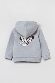 Дитяча кофта OVS колір сірий з аплікацією Дитяча кофта OVS колір сірий з аплікацією