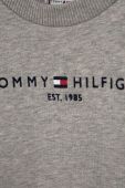 Дитяча бавовняна кофта Tommy Hilfiger колір сірий з аплікацією (1657148)