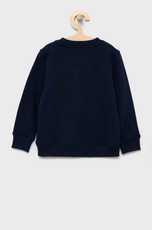 Дитяча бавовняна кофта Tommy Hilfiger колір синій з аплікацією (1657162) фото 2