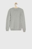 Дитячий бавовняний светр United Colors of Benetton колір сірий легкий (2968763)