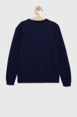 Дитячий бавовняний светр United Colors of Benetton колір синій легкий (2968775)