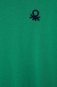 Дитячий бавовняний светр United Colors of Benetton колір зелений легкий (2968769)