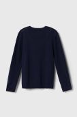 Дитячий бавовняний светр United Colors of Benetton колір синій легкий (3412931)