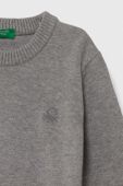 Дитячий бавовняний светр United Colors of Benetton колір сірий легкий (3412938)