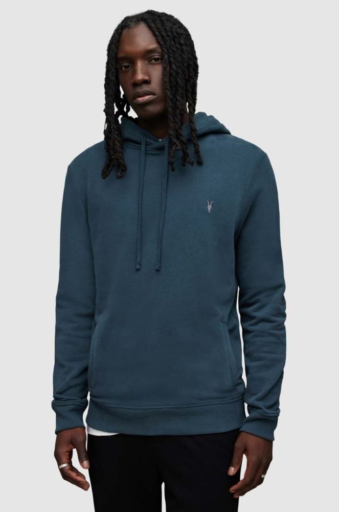 AllSaints Кофта Raven OTH Hoody колір блакитний