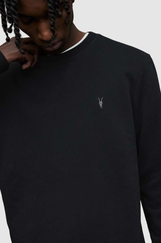 AllSaints - Кофта Raven Crew колір чорний фото 2