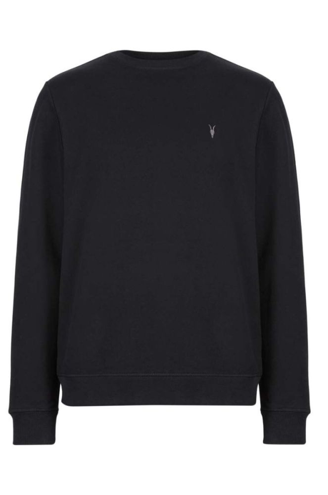 AllSaints - Кофта Raven Crew колір чорний фото 5