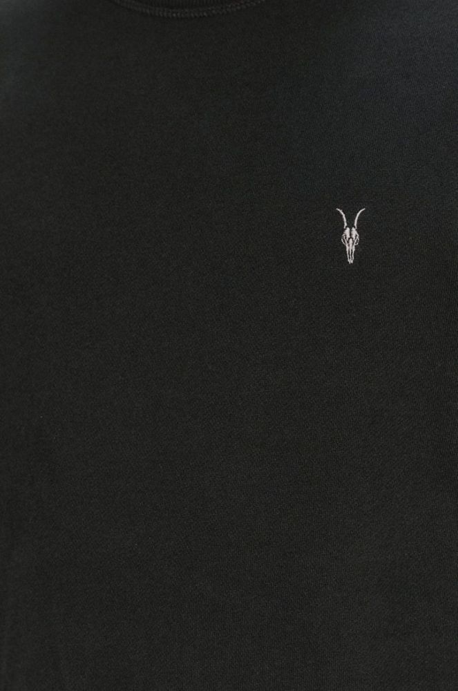 AllSaints - Кофта Raven Crew колір чорний фото 6
