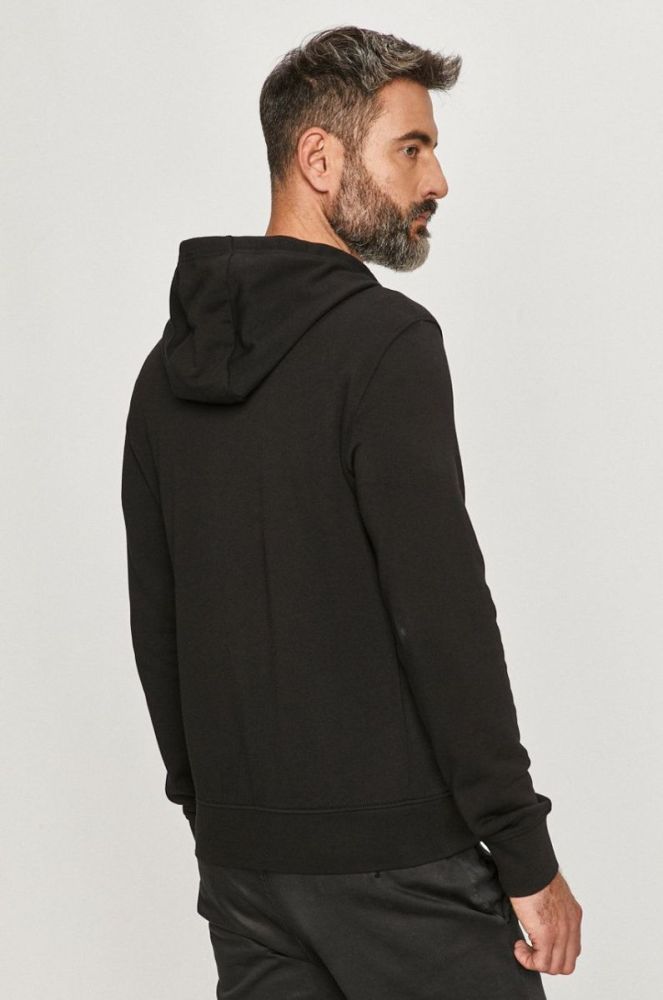 Кофта Armani Exchange чоловіча колір чорний з принтом (710764) фото 3