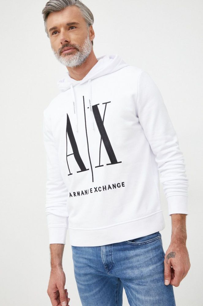 Armani Exchange Кофта колір білий (2619444)