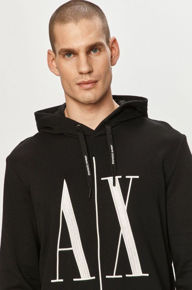 Armani Exchange - Кофта колір чорний (1269171) фото 4
