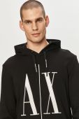 Armani Exchange - Кофта колір чорний (1269171)