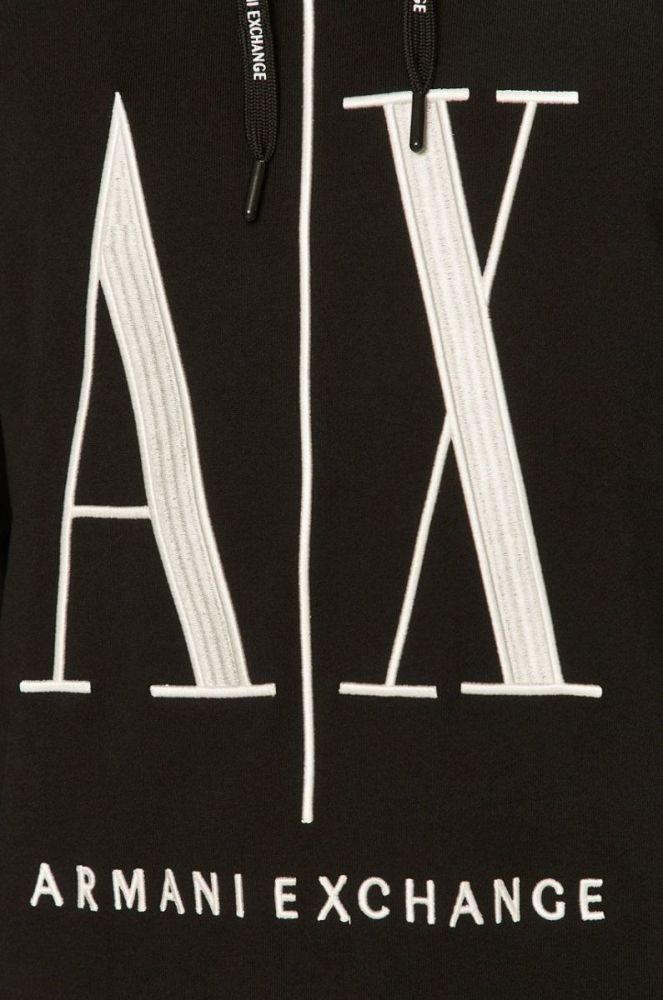 Armani Exchange - Кофта колір чорний (1269171) фото 5