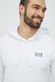 Кофта EA7 Emporio Armani чоловіча колір чорний з капюшоном однотонна (2886413)
