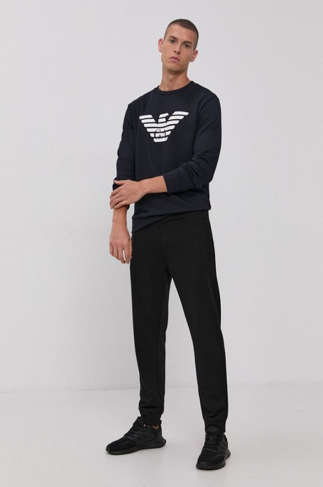 Кофта Emporio Armani чоловіча колір синій з принтом (1635630) фото 2