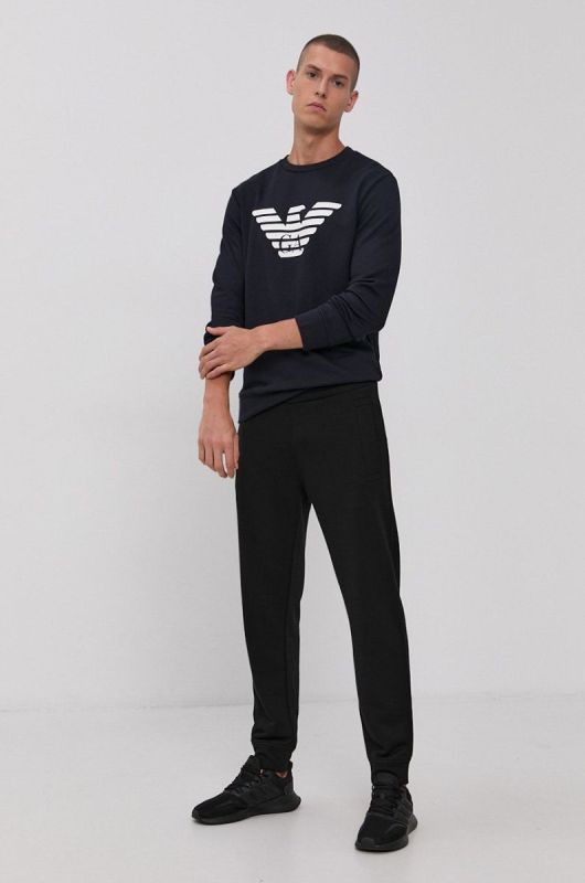 Кофта Emporio Armani чоловіча колір синій з принтом (1635630) фото 2