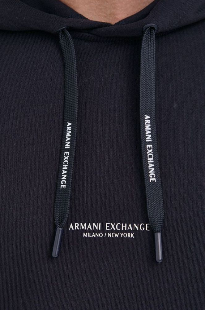 Кофта Armani Exchange чоловіча колір синій з принтом (1827075) фото 6