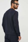 Бавовняна кофта Armani Exchange чоловіча колір синій з аплікацією (3380712)